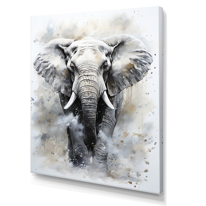 Magnific Elephant Portrait - Elephant Canvas Wall Art