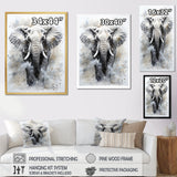 Magnific Elephant Portrait - Elephant Canvas Wall Art