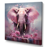 Pink Romantic Giant Elephant - Elephant Wall Decor