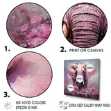 Pink Romantic Giant Elephant - Elephant Wall Decor