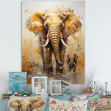Elephant Symbolic Strength Dreams - Brown Elephant Wall Art