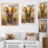 Elephant Symbolic Strength Dreams - Brown Elephant Wall Art
