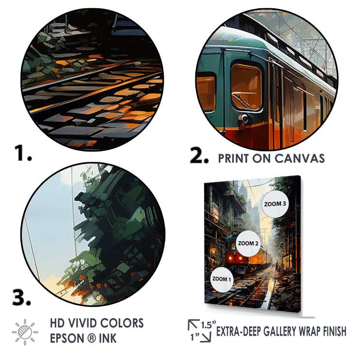 Luxurious Relaxing Train Journey I - Train Canvas Wall Art