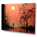 Polutation Industrial Landscape - Architecture Canvas Wall Art