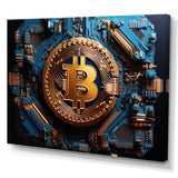 Azure Fashion Bitcoin - Fashion Canvas Wall Art