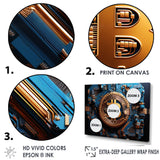 Azure Fashion Bitcoin - Fashion Canvas Wall Art