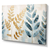 Gold Ferns Silent Getaway VI - Floral Canvas Wall Art