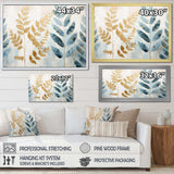 Gold Ferns Silent Getaway VI - Floral Canvas Wall Art