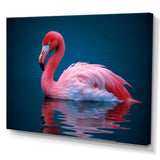 Pink Flamingo Lake Serenity - Flamingo Home Decor Art