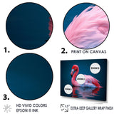 Pink Flamingo Lake Serenity - Flamingo Home Decor Art