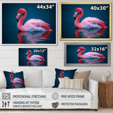Pink Flamingo Lake Serenity - Flamingo Home Decor Art