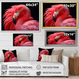 Blushing Red Flamingos - Flamingo Bedroom Wall Art