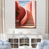 Modern Architectural Stairway Grace - Flamingo Wall Decor