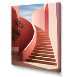 Modern Architectural Stairway Grace - Flamingo Wall Decor