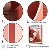 Modern Architectural Stairway Grace - Flamingo Wall Decor