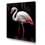 White Flamingo Paradise - Pink Flamingo Wall Art