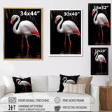 White Flamingo Paradise - Pink Flamingo Wall Art