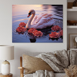 Majestic Pink Flamingo Waters - Flamingo Living Room Wall Art