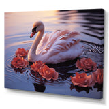 Majestic Pink Flamingo Waters - Flamingo Living Room Wall Art