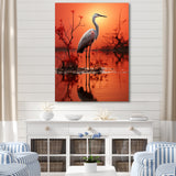 White Flamingo Elegance - Flamingo Bedroom Wall Art