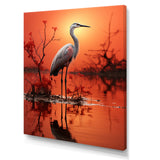 White Flamingo Elegance - Flamingo Bedroom Wall Art