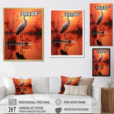 White Flamingo Elegance - Flamingo Bedroom Wall Art