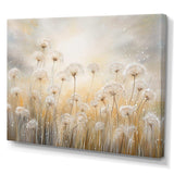 Dandelion Field Breeze - Floral Canvas Wall Art