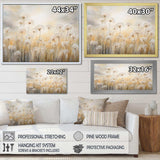 Dandelion Field Breeze - Floral Canvas Wall Art