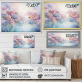 Blue And Pink Hydrangea Solitude In Nature - Floral Canvas Wall Art