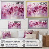 Fuschia Country Charm F;Pwers II - Floral Canvas Wall Art