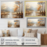 Mystic Nostalgia Autumn Forest - Landscapes Canvas Wall Art