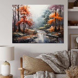 Mystic Nostalgia Autumn Forest I - Landscapes Canvas Wall Art