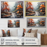 Mystic Nostalgia Autumn Forest I - Landscapes Canvas Wall Art