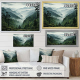 Mystic Wilderness Pine Forest In Canada III - Landscapes Canvas Wall Art