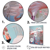 Greater Flamingo Camargue's Calm - Flamingo Bedroom Wall Art