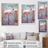 Greater Flamingo Camargue's Calm - Flamingo Bedroom Wall Art