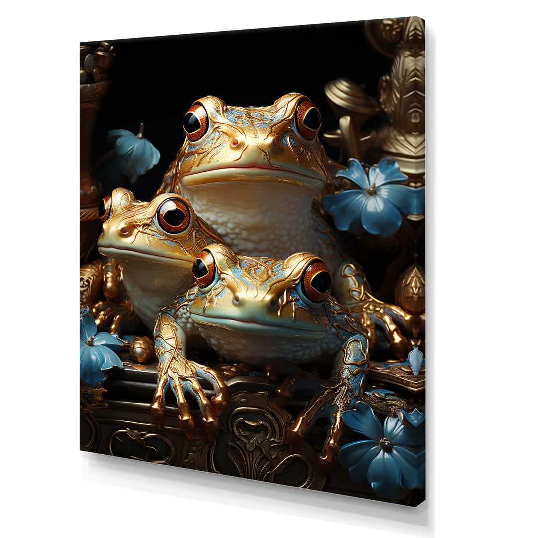 A Baroque Frogs Portrait - Frog Canvas Wall Art