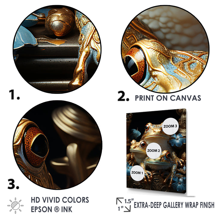 A Baroque Frogs Portrait - Frog Canvas Wall Art