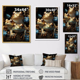 A Baroque Frogs Portrait - Frog Canvas Wall Art