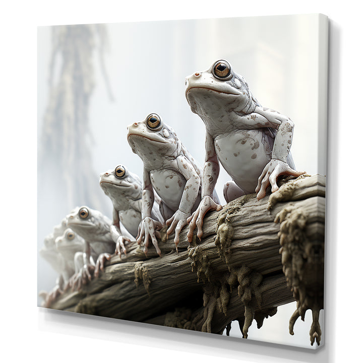 Minimalism Frog Family Harmony - Frog Wall Decor