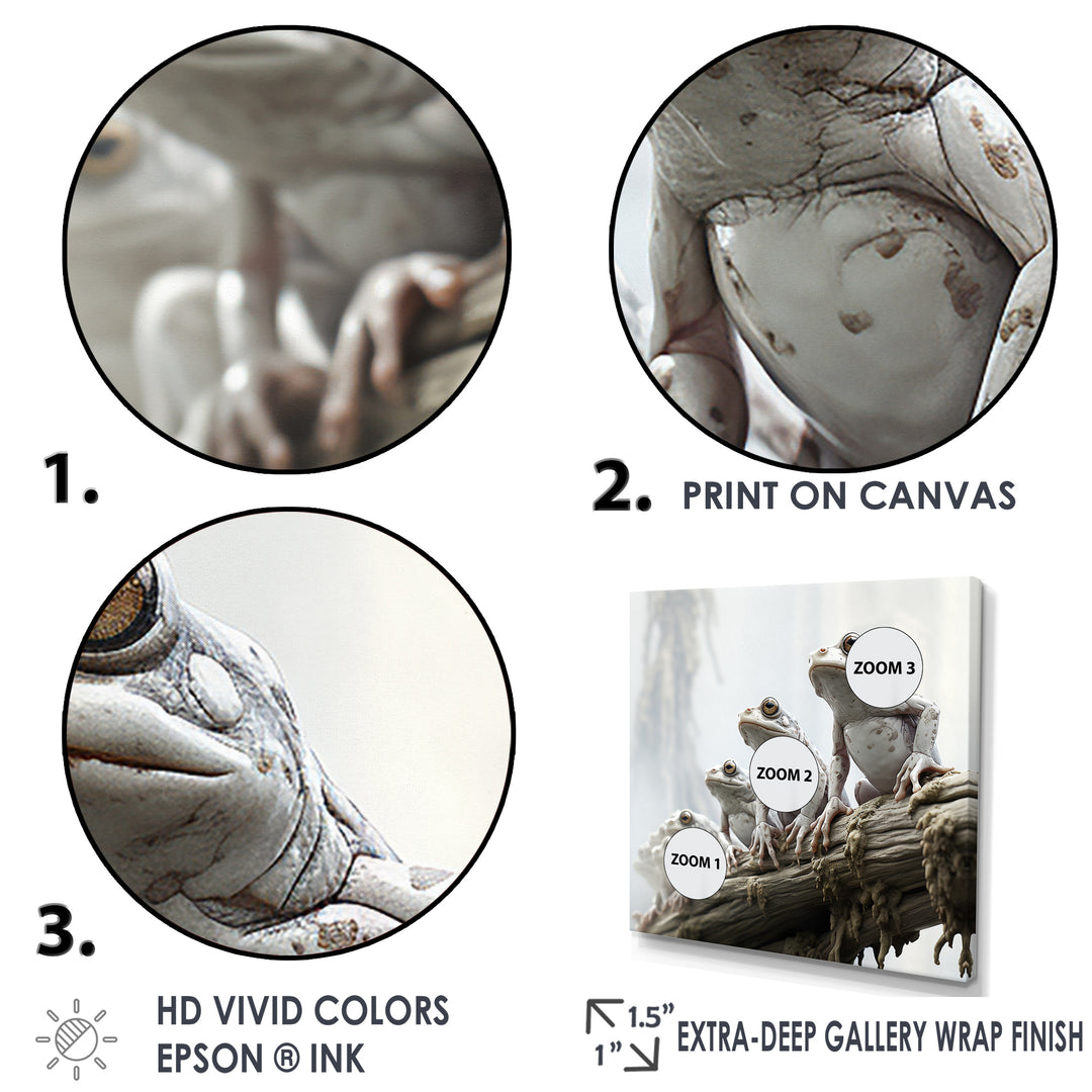 Minimalism Frog Family Harmony - Frog Wall Decor