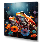 Couple Toads At The Night - Frog Wall Decor