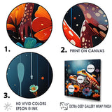 Couple Toads At The Night - Frog Wall Decor