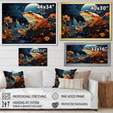 Cosmic Art Frog - Frog Large Canvas Wall Art