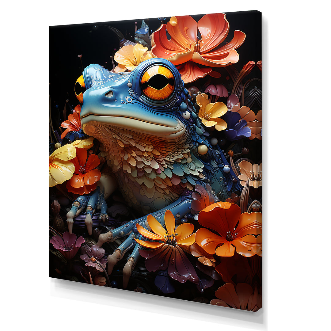 Cosmic Frog Journey - Frog Living Room Wall Art