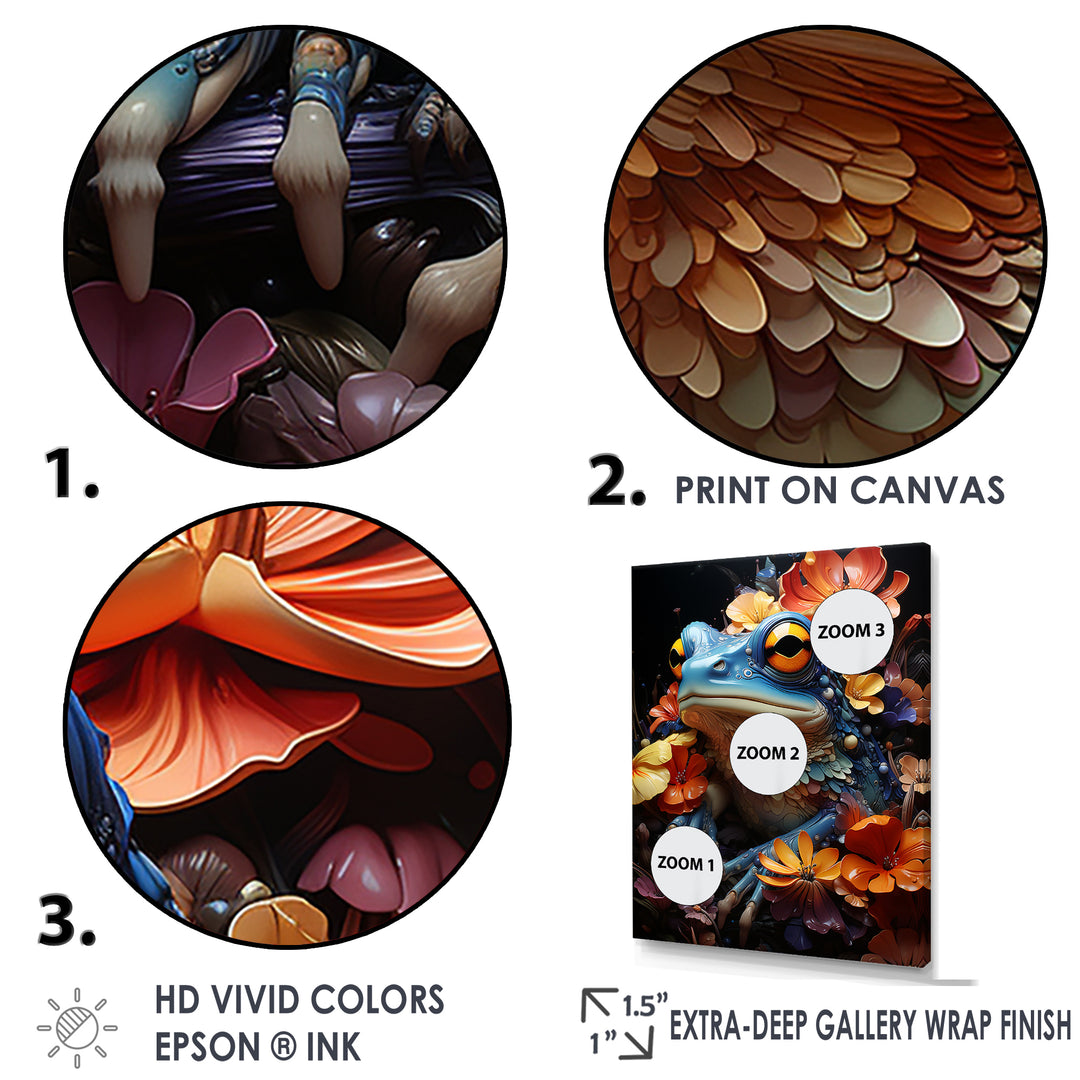 Cosmic Frog Journey - Frog Living Room Wall Art