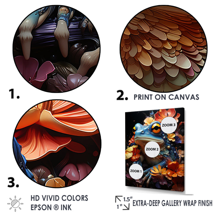 Cosmic Frog Journey - Frog Living Room Wall Art