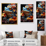Cosmic Frog Journey - Frog Living Room Wall Art