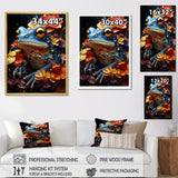Cosmic Frog Journey - Frog Living Room Wall Art
