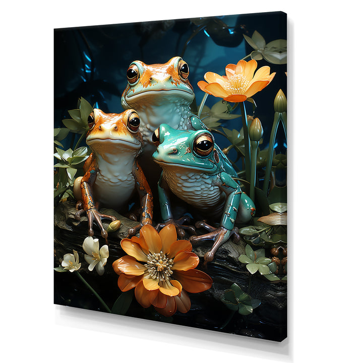 Emerald Pond Harmony - Frog Bedroom Wall Art
